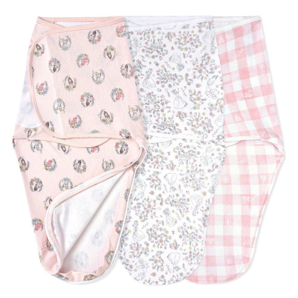 aden + anais Pink Floral & Gingham Swaddle Set